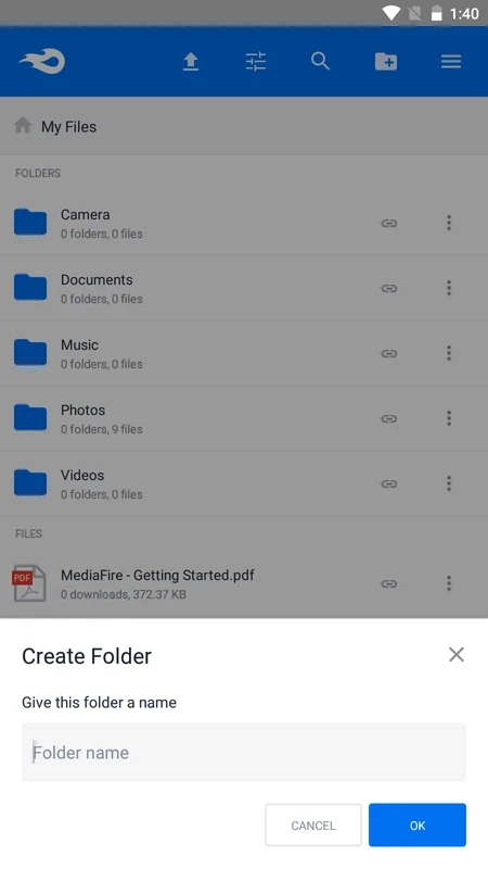 MediaFire — 截圖 1